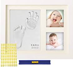 Myminijoy Baby Handprint Kit And Footprint Picture Frame Kit For Baby Gifts Keepsake Box For Newborn Baby Boys And Baby Girls Memorable And Unique Baby Shower Gifts Idea For Registry New Mom
