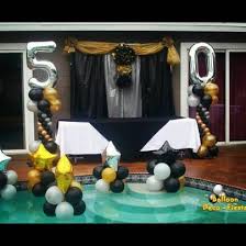 Cheers to 50 years i just love how chic and sophisticated this color scheme is for a man's 50th birthday. 50th Birthday Party Themes