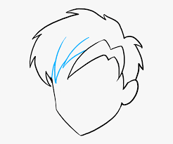 This style mostly pertains to female anime hairstyles; How To Draw Manga Hair Male Anime Hair Drawings Easy Hd Png Download Transparent Png Image Pngitem