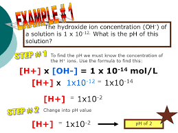 Molarity is measured in number of moles of a substance per unit volume. A Bit More On The Ph Scale Molar Concentrations Of H And Oh Ions Acids Bases Contain Greater Number Of H Ions Than Oh Ions Ph Of 0 6 9 Contain Ppt Download