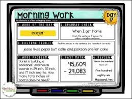 Perfect addition to responsive classroom & easy to use on zoom. 5 Morning Work Ideas For Upper Elementary Grades Appletastic Learning