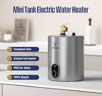Westinghouse Apolo Classic 1.5 Gallon Electric Mini Tank Water Heater with  T and PValve,1440W 120V 12A, Point Of Use, Single or Booster Unit, Gray