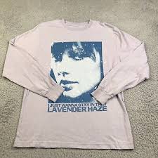 Taylor Swift Lavender Haze Shirt Adult M Purple Graphic Long Sleeve Crew  Neck