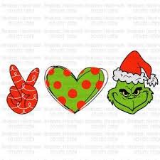 Peace Love Grinch Grinch Christmas Digital Download In 2020 Peace And Love Grinch Images Grinch Crafts