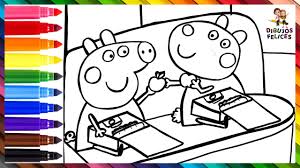 Maybe you would like to learn more about one of these? Dibuja Y Colorea A Peppa Pig Y Suzy Oveja En El Bus En El Bus Dibujos Para Ninos Youtube