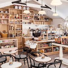 Glance Inside Jessica Biel Co S Kid Friendly Restaurant Au Fudge Coffee Shops Interior Coffee Shop Design Kid Friendly Restaurants