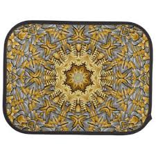 Precious Metal Gold Silver Vintage Kaleidoscope Car Mat Zazzle Com Precious Metals Vintage Metal Style