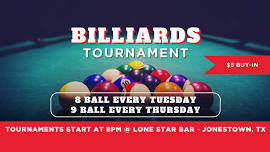 Lone Star Bar 8 Ball Pool Tournament