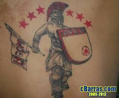 Conocido popularmente por su tradicional nombre de independiente santa fe, o simplemente santa fe; Independiente Santa Fe Gladiador Tatuaje Tatuajes Y Periodismo