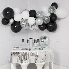 Black And White Balloons Arch Twinkle Stars Black Balloons Balloon Garland Black And White Balloons