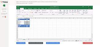 Tosa Microsoft Excel Skills Certification Exam