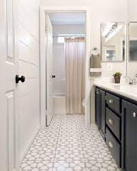 Does painting tiles really work though? How To Paint A Bathroom Floor To Look Like Cement Tile For Under 75 Young House Love