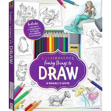 This is more of a general idea, but it's cool to see what pops into kids' minds to draw when they're listening to a book. Kaleidoscope Funky Things To Draw Big W