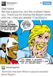Maybe you would like to learn more about one of these? Sam Wilson The Falcon Steve Rogers Captain America Samsteve Freebirds Capfalc Steve Rogers Captain America Movie Comic Book Heroes