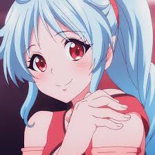 Greetings and salutations, fellow hair dye chameleon! Anime Blue And Red Red Eyes And Blue Hair Image 6728705 On Favim Com