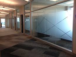 Great Clips Corporate Office Had Frosted Film Applied To Enhance Their Glass Glass Office Glass Film Design Office Interiors
