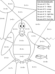 Coloring Activity Pages Math Coloring Penguin Coloring Maths Colouring Sheets