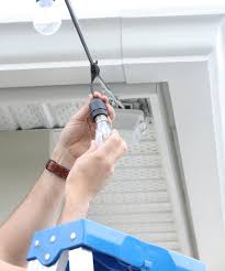 Starting with the string light closest to your power. How To Hang String Lights Diy Ashley Brooke Designs