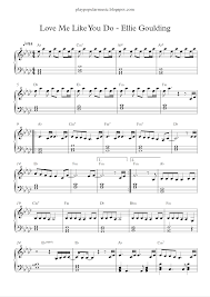 Love Me Like You Do Ellie Goulding 0001 Png 1 131 1 600 Pixels Popular Music Love Me Like Sheet Music