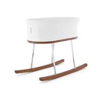 Amazon.com: Delta Children Rockaway Rocking Bassinet - Portable Baby Crib  with Solid Wood Feet, Organic GOTS Certified Performance Fabric Exterior,  ...