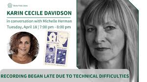 Karin Cecile Davidson Author Event: The Geography of First Kisses Release  Celebration