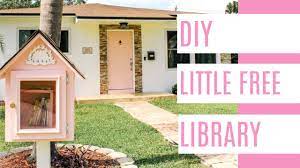This is a fun and cute design with pink paint and a repurposed kitchen cabinet which makes it. Little Free Library Plans At Home With Ashley