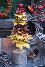Diy Herbstliches Baumchen Aus Laub Filz Und Garten Bloglovin Laub Gartendekoration Garten Design