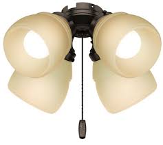 Assuming the universal light kit can mechanically be mounted on the fan, the wiring is more difficult than the brand specific which has the specific male or if you do not wish to have a light kit on the ceiling fan, but do wish to turn it off and on with the wall switch, connect the black wire from the fan to. Ceiling Fan Light Kits At Lowes Com
