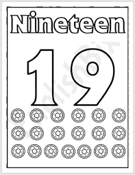 It's popular as a campfire song, but now everyone knows it because, in 2016, pinkfong, a south korean education company, made a video of the song that went viral on social media. Number 19 Coloring Page For Kids Englishbix