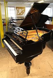 Black Baby Grand Piano For Sale Uk A 1923 Feurich Grand Piano For Sale With A Black Case Slatted Music Desk And Turned Barrel Legs At Besbrode Pianos Piano For Sale Piano Steinway Grand Piano