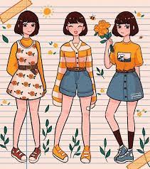 Pin By Caitlynn Stacey On Art Girl Illustration In 2020 Drawing Anime Clothes Cute Art Styles Girls Cartoon Art We offer free worldwide shipping. drawing anime clothes cute art styles