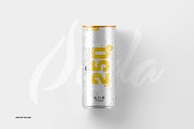 Download Free Psd 250ml Soda Can Mockup