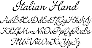 Italian Font For Ani And Dad S 60th Hand Fonts Lettering Fonts Lettering Alphabet