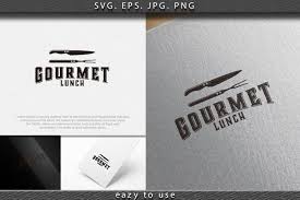 Free for commercial use no attribution required high quality images. Gourmet Kitchen Knife Bbq Logo Designs Inspiration Isolat 700648 Logos Design Bundles