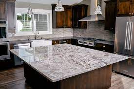 Modern brown white kitchen cabinets dark countertop. Dark Kitchen Cabinets With White Granite Countertops Ideas 2021 Hackrea