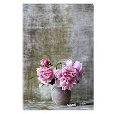 Startonight Impression Sur Toile Pivoines Roses Art Encadre Imprimee Tableau Motif Moderne Decora Avec Images Belles Photos De Fleurs Image Fete Des Meres Fleurs Printemps