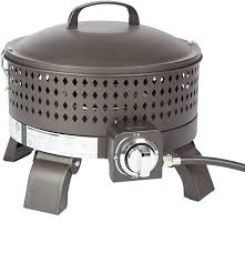 Buy camping fire pit and get the best deals at the lowest prices on ebay! Amazon Com Fire Sense Sporty Campfire Portable 15 Inch Gas Steel Fire Pit Mocha Finish 60 000 Btu Output Uses 20 Pound Propane Tank Removable Lid With Clamps