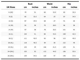 Underwear Measurement Chart Girl Underwear Size Chart Donna