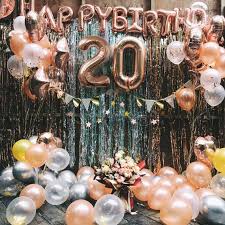 ··· birthday balloons balloon spot goods fast delivery party birthday balloons decorations party set helium balloon happy birthday rose gold balloons. Rose Gold 20th Birthday Balloon Decoration Set 20th Birthday Party Decor 20th Birthday Party Balloons Banner By Party Eight Catch My Party