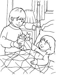 Sante Sante Personnes Visiter Personnes Malades Coloriages Sante Personnes Visiter Personnes Malades People Coloring Pages Coloring Pages Free Coloring Pages