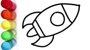 Isu pendidikan dan juga kont. Cara Menggambar Dan Mewarnai Roket Untuk Anak Anak Youtube