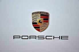 Automobile Wall Art Digital Art Porsche Logo By Max Dedrick Luxury Car Logos Porsche Logo Car Brands Logos