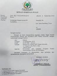 Pada surat undangan ini tak hanya menyajikan surat undangan bagi rapat saja karena pernikahan ini pasti akan membutuhkan surat undangan. Ibu Undangan Rapat Korbid Golkar Buat Saya Baru Dibuat Jam 10 00 Wib Merdeka Com