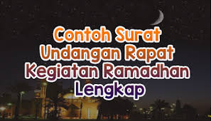 Contoh undangan rapat di grup wa. Contoh Surat Undangan Rapat Kegiatan Ramadhan Terbaru Gratisiana Net