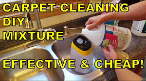 carpet cleaning solution mixture
