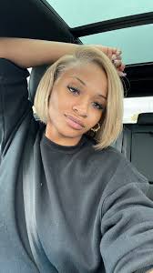 Platinum Blonde Bob Black Girl