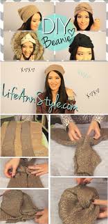 How To Diy Project Cute Boho Twisted Beanie Hat Tutorial No Sew Lifestyle Boho Twists Diy Fashion Diy Clothes