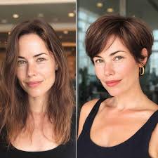 Successful transformation! From long hair to a Pixie cut for a chic and  modern look. Do you like it?