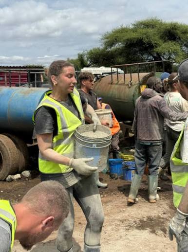 Volunteers and community partners working together