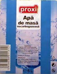 Profi rom food srl nu are definite produse şi/sau servicii! Drink Label Proxi Apa De Masa S C Profi Rom Food S R L Romania Col Ro Water 000010